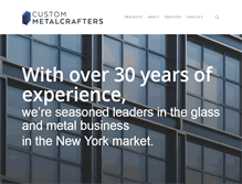 Tablet Screenshot of custommetalcrafters.com